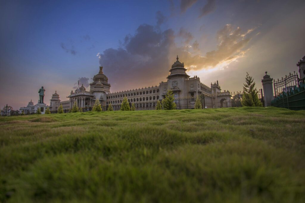 Palace With Sun Rays